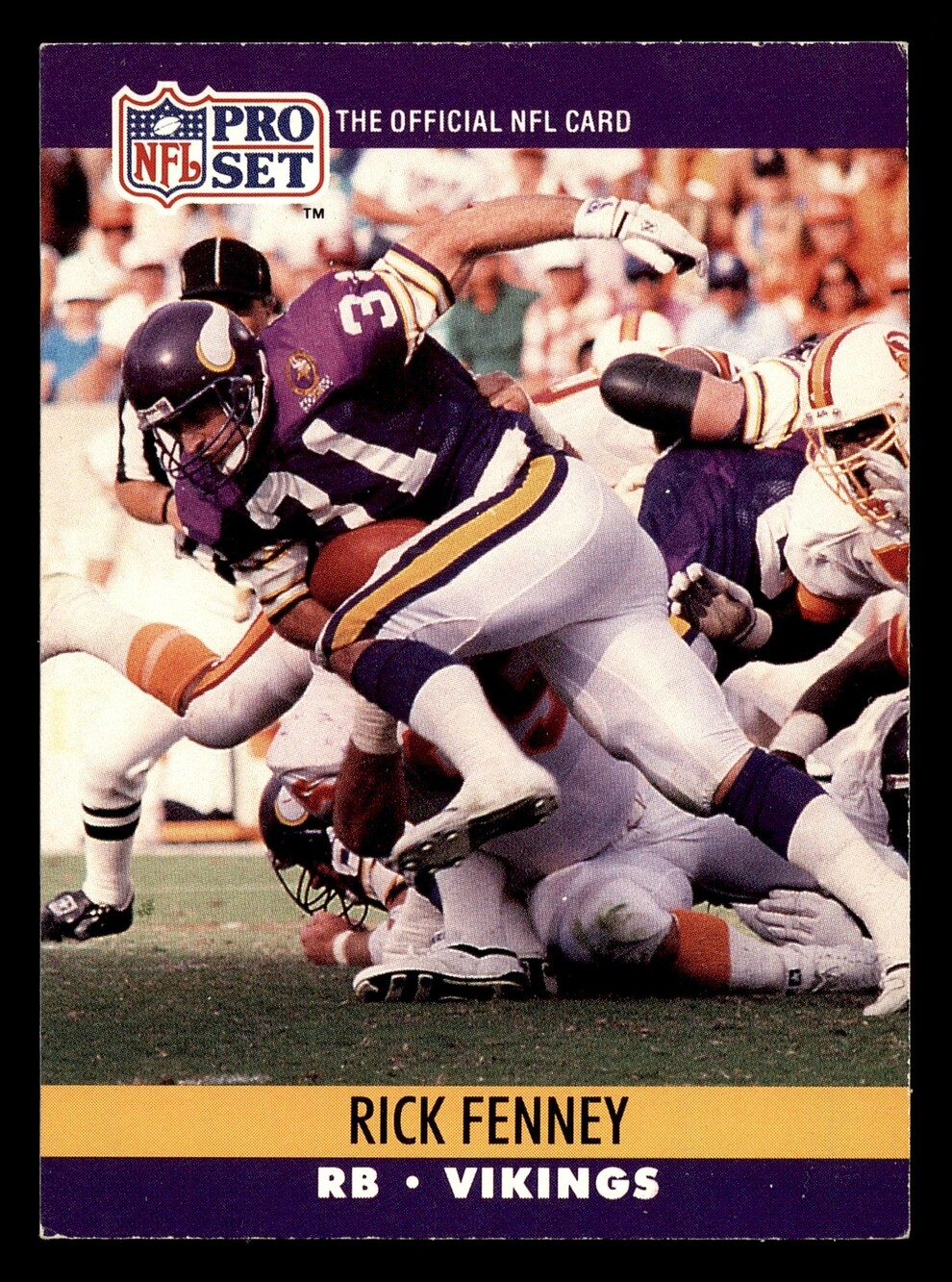 1990 Pro Set 567 Rick Fenney Football Card Vikings RB